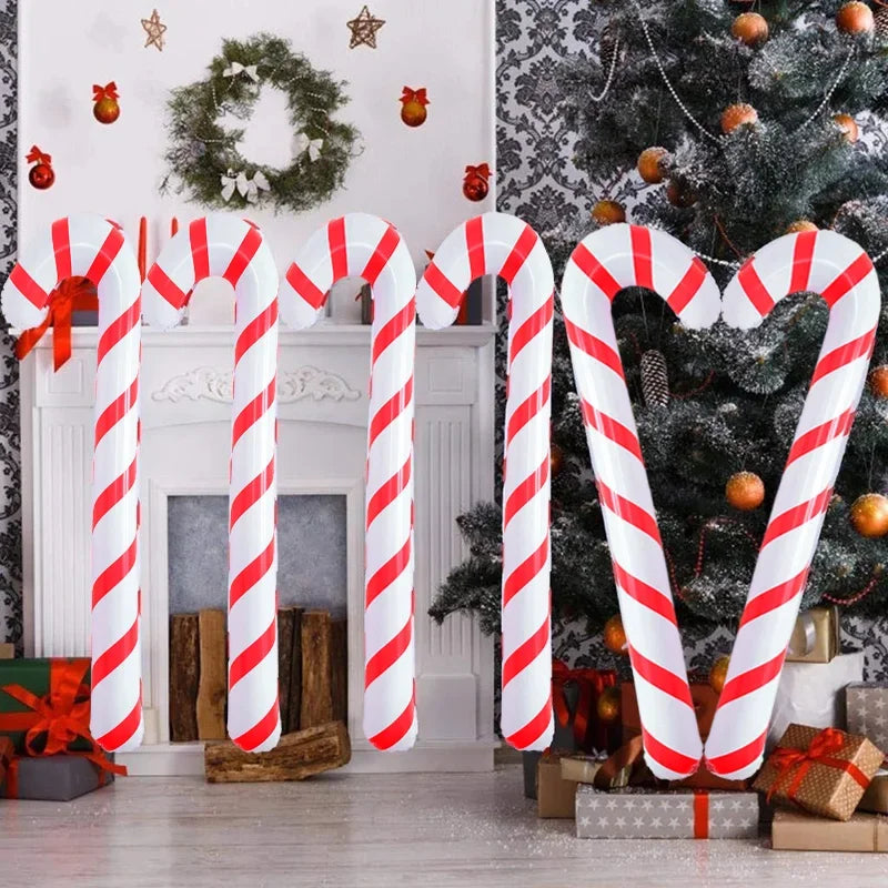 Xmas Inflatable Christmas Candy Cane Stick 2025 Christmas Decoration Xmas Decorations For Home 2024 Xmas Navidad Natal