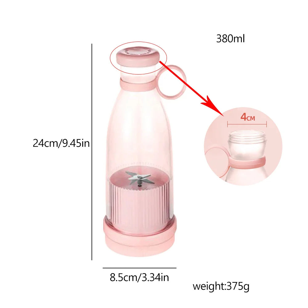 Bouteille de Jus Portable Mini Mélangeur Électrique Rapide pour Smoothie et Machine à Glaçons