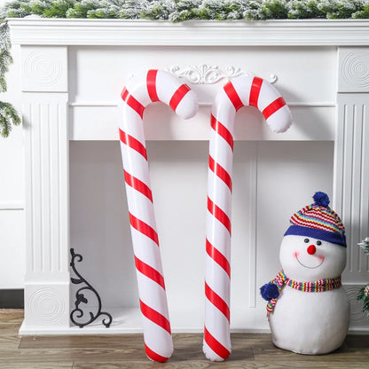 Xmas Inflatable Christmas Candy Cane Stick 2025 Christmas Decoration Xmas Decorations For Home 2024 Xmas Navidad Natal