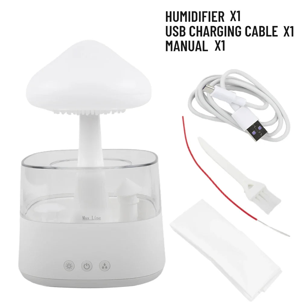 Lampe humidificateur à eau en forme de nuage , humidificateur lumineux, lampe nuage